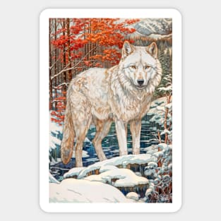 Winter Wolf Sticker
